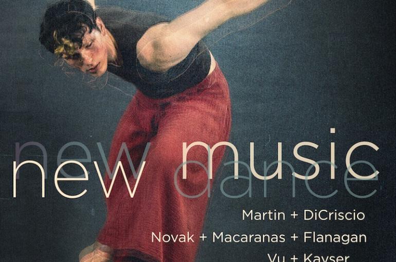 Dancer in motion for New Music/New Dance poster