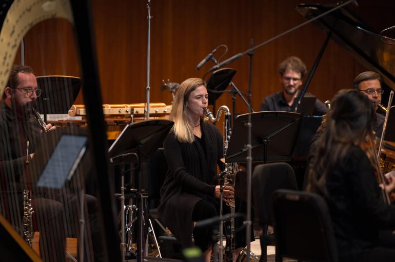 Katherine Jimoh, clarinet with Grossman Ensemble